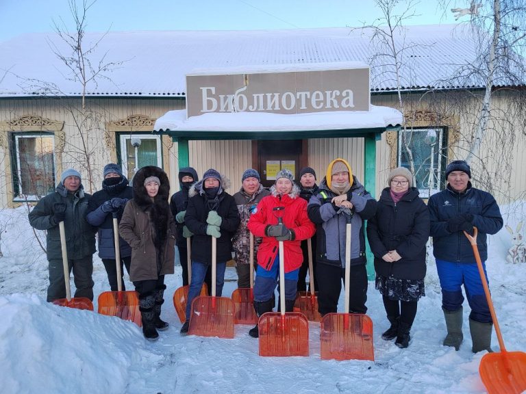 Помощь библиотеке в Тулагино